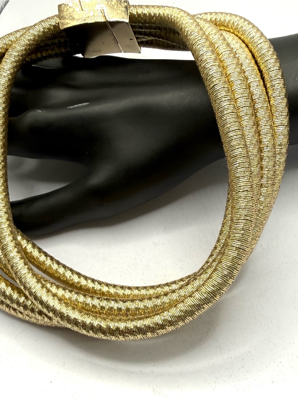 Gold Multi-Strand Coil Necklace- Women Jewelry
